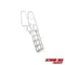 Extreme Max Extreme Max 3005.3916 Deluxe Flip-Up Dock Ladder with Welded Step Assembly - 5-Step 3005.3916 - alternate 2